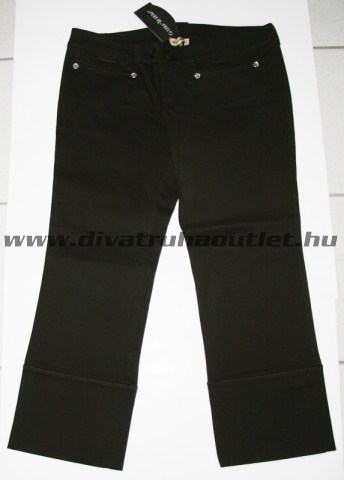 Melone 3/4-es barna nadrág hímzett mintával